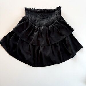 Altar'd State~Skirt~Women’s XS~ Black~Mini~Ruffles~Lined w/Shorts~ High Waisted
